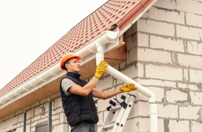 Pose et remplacement de gouttières à Saint-Rivoal